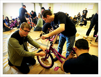 Bikes for Kids charity challenge teambuilding
